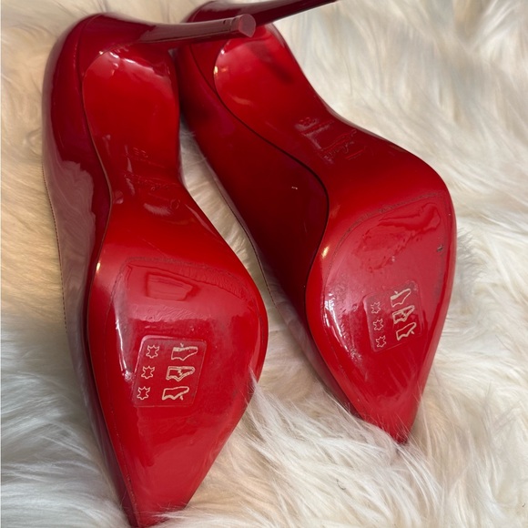 Red Christian Louboutin 100 mm - Picture 5 of 5